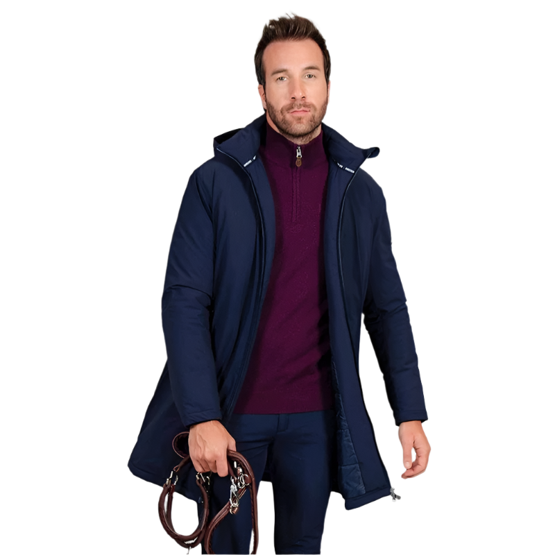 Harcour - Robertol men's long navy parka 