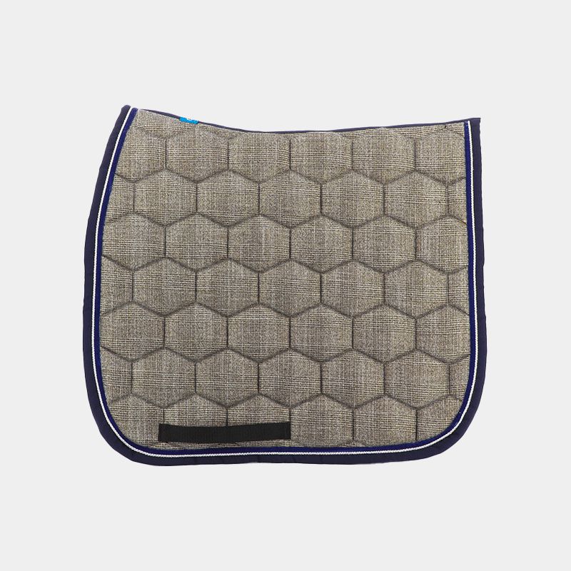 Oxxer - Tapis de dressage Prince de Galles - Gold Edition - marine | - Ohlala