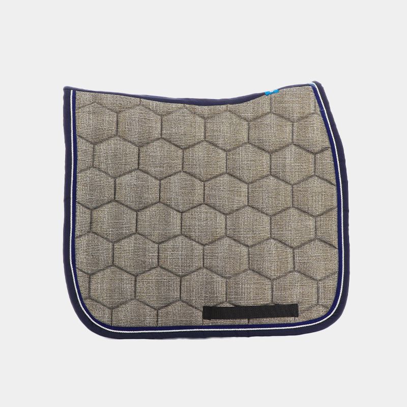 Oxxer - Tapis de dressage Prince de Galles - Gold Edition - marine | - Ohlala