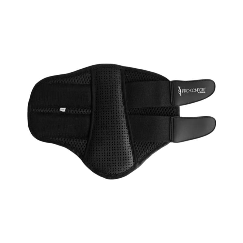 Pro Confort - Soft closed slippers Tolede 3D mesh black velvet 