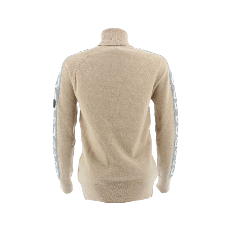 Vestrum - trek kraag opgerolde vrouw beige bekleed