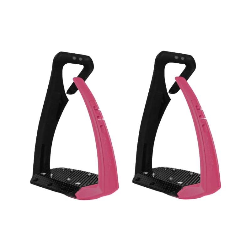 Freejump - Étriers Soft'Up Pro + noir/ rose