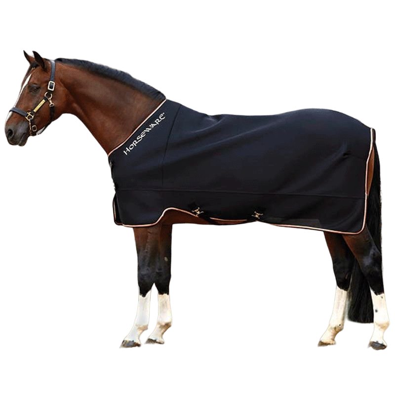 Horseware - Chemise séchante Rambo Airmax Cooler fermeture disque noir/ orange | - Ohlala