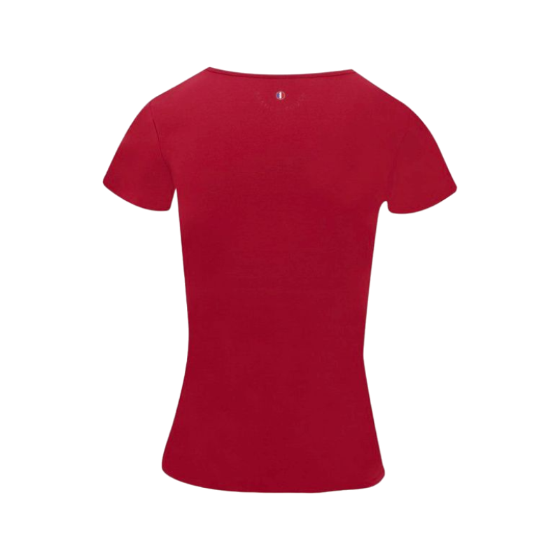 Equithème - T-shirt manches courtes femme Anna cerise | - Ohlala