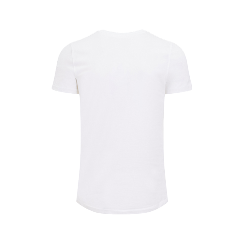 Hagg - T-shirt manches courtes homme blanc/ orange