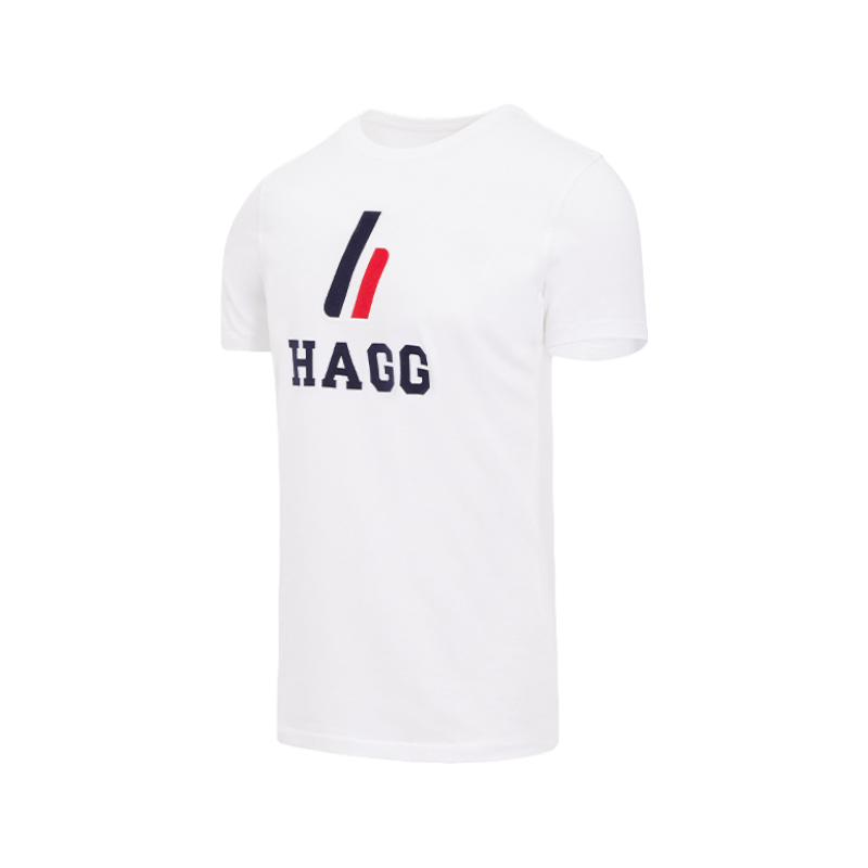 Hagg - Men's white short-sleeved t-shirt