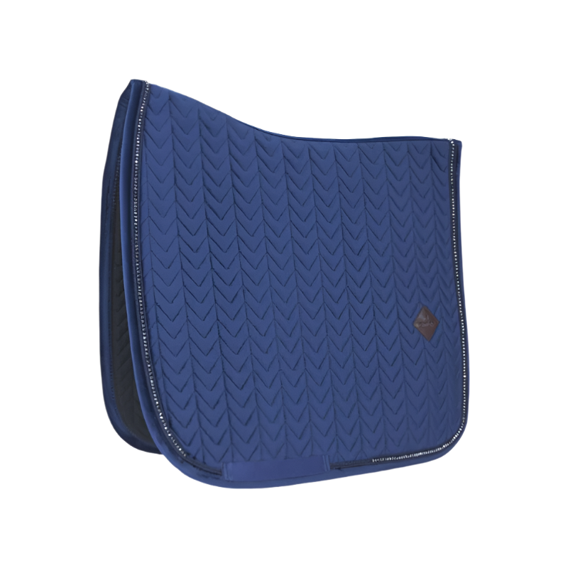 Kentucky Horsewear - Tapis de dressage Velvet Pearls marine