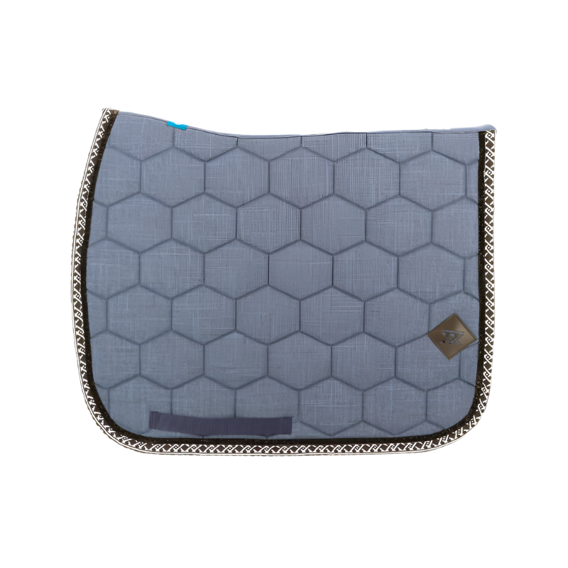 Oxxer - Monogram dressage mat heather blue/black