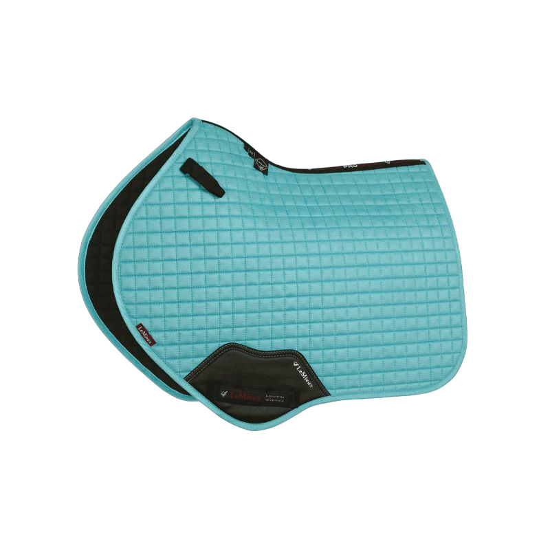 LeMieux - Tapis de selle coton Suede Square azur | - Ohlala