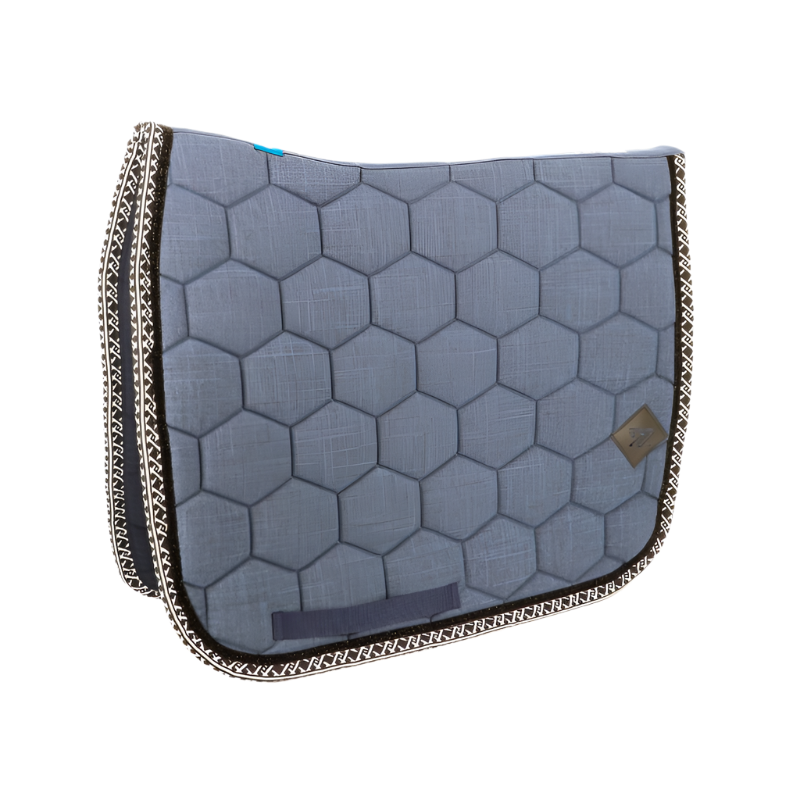 Oxxer - Monogram dressage mat heather blue/black