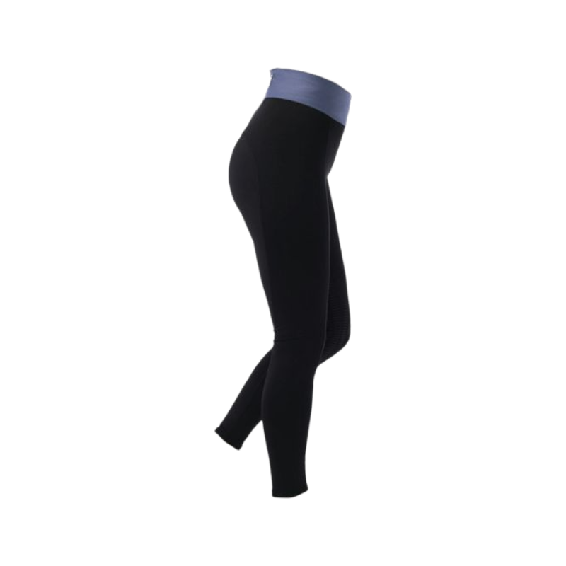 Equithème - Legging d'équitation femme Tea noir/ jean