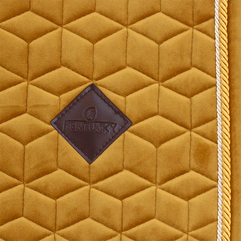 Kentucky Horsewear - Tapis de dressage Velvet Moutarde | - Ohlala