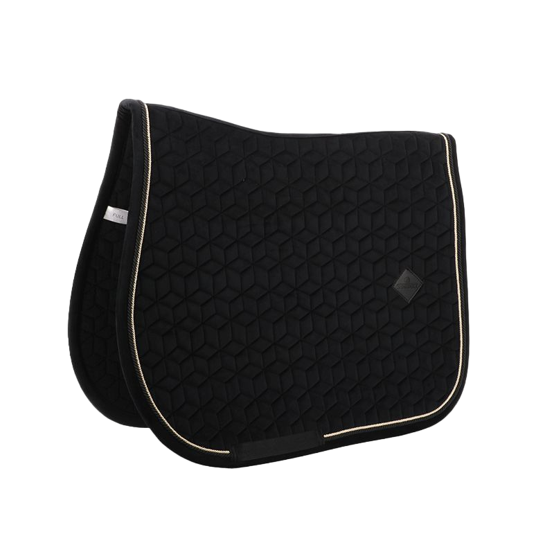 Kentucky Horsewear - Tapis de selle Basic Velvet jumping noir | - Ohlala