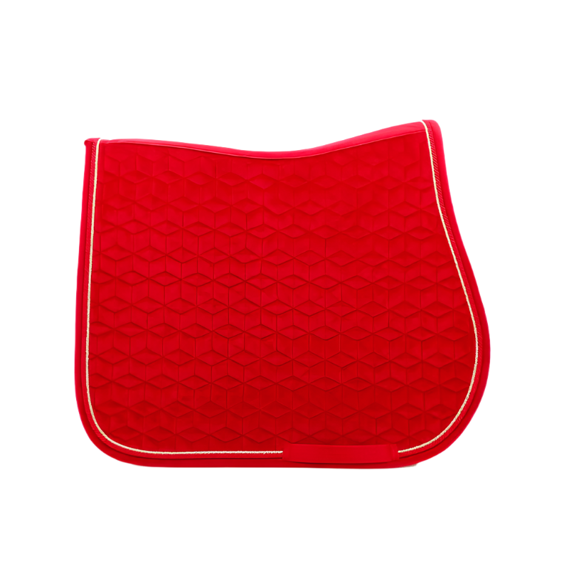 Kentucky Horsewear - Velvet jumping saddle pad Red