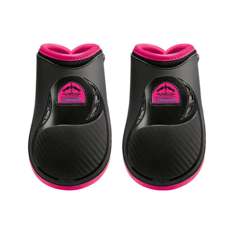 Veredus - Carbon Gel Vento Color Edition Fetlock Guards Black/Fuchsia