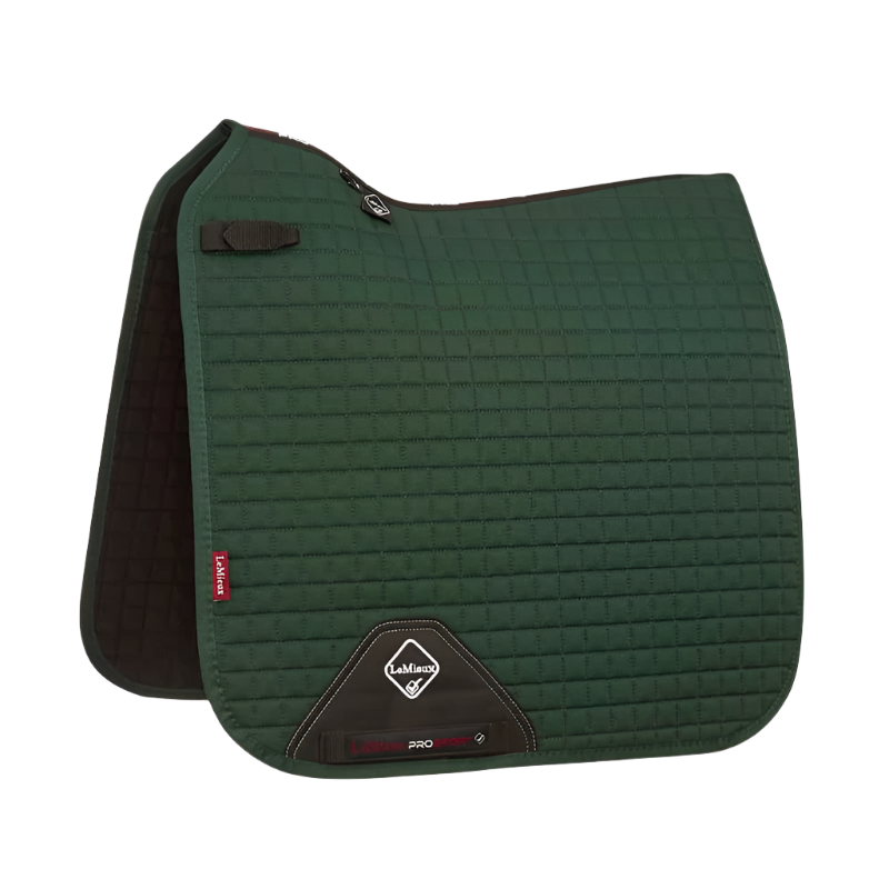 LeMieux - Tapis de dressage coton Square Hunter Green