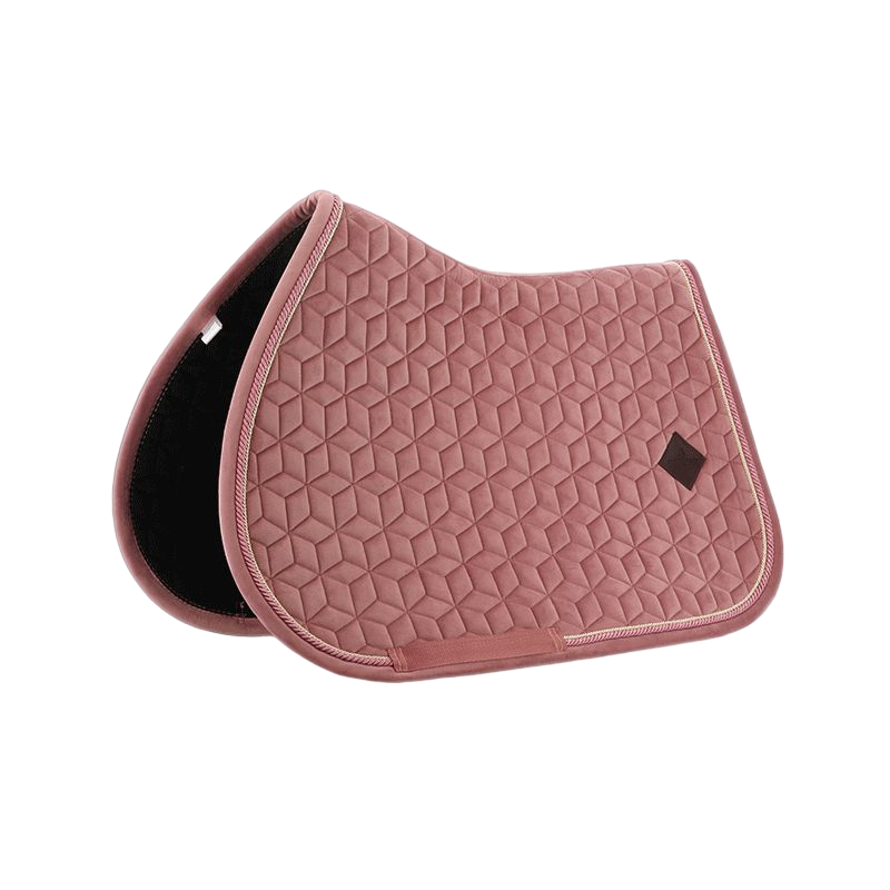 Kentucky Horsewear - Tapis de selle Velvet Jumping Vieux rose pour minis | - Ohlala