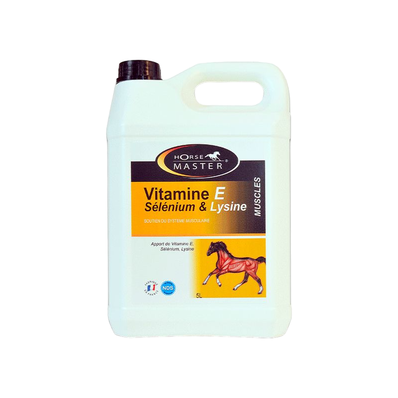 Horse Master – Flüssiges Nahrungsergänzungsmittel zur Muskelregeneration, Vitamin E, Selen und Lysin