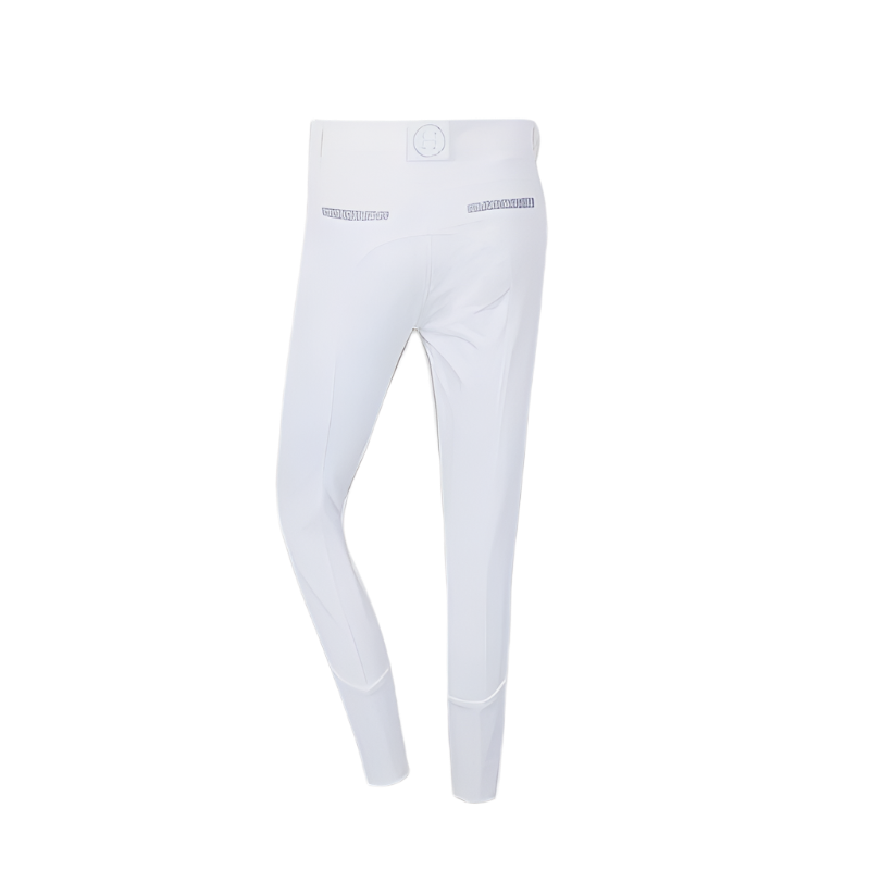 Harcour - Pantalon d'équitation femme full grip Vogue blanc