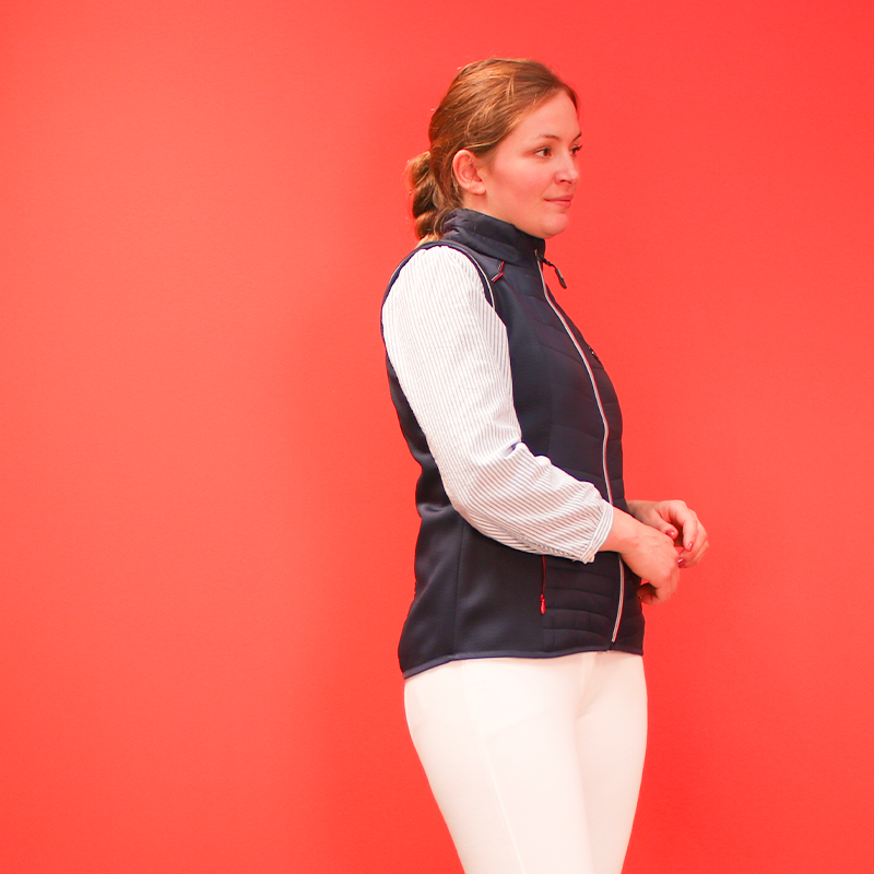 Equithème - Gilet femme sans manches Luna marine | - Ohlala