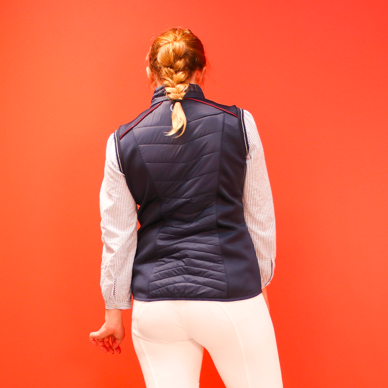 Equithème - Gilet femme sans manches Luna marine | - Ohlala