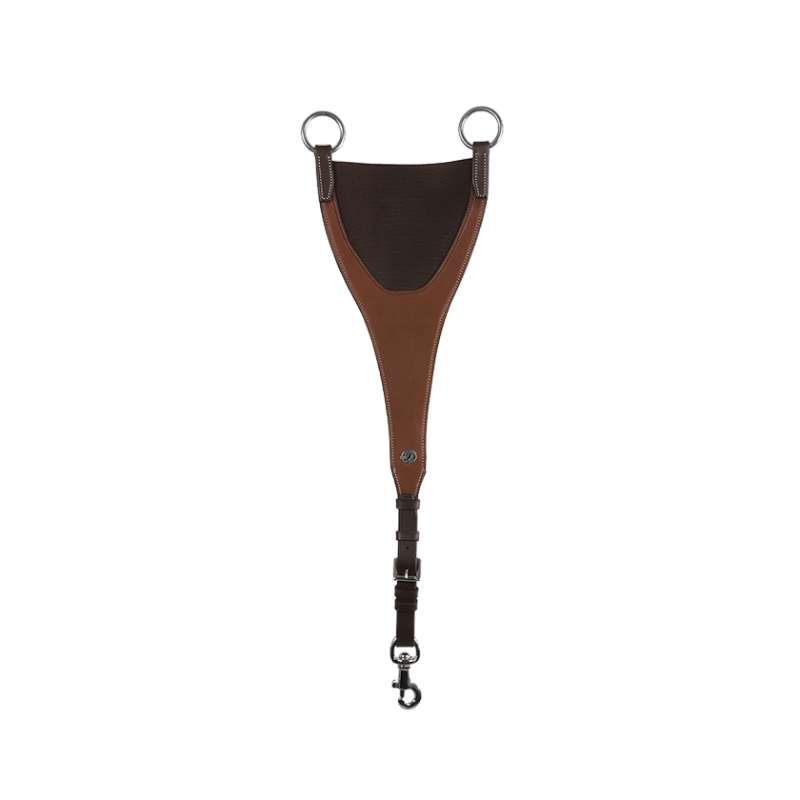 Antarès Sellier - Fourche de martingale pleine Bib Signature marron | - Ohlala
