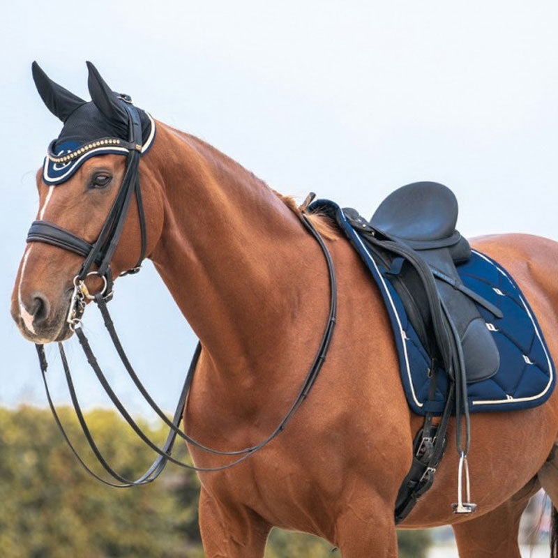 Back On Track - Tapis de dressage Night bleu noble | - Ohlala