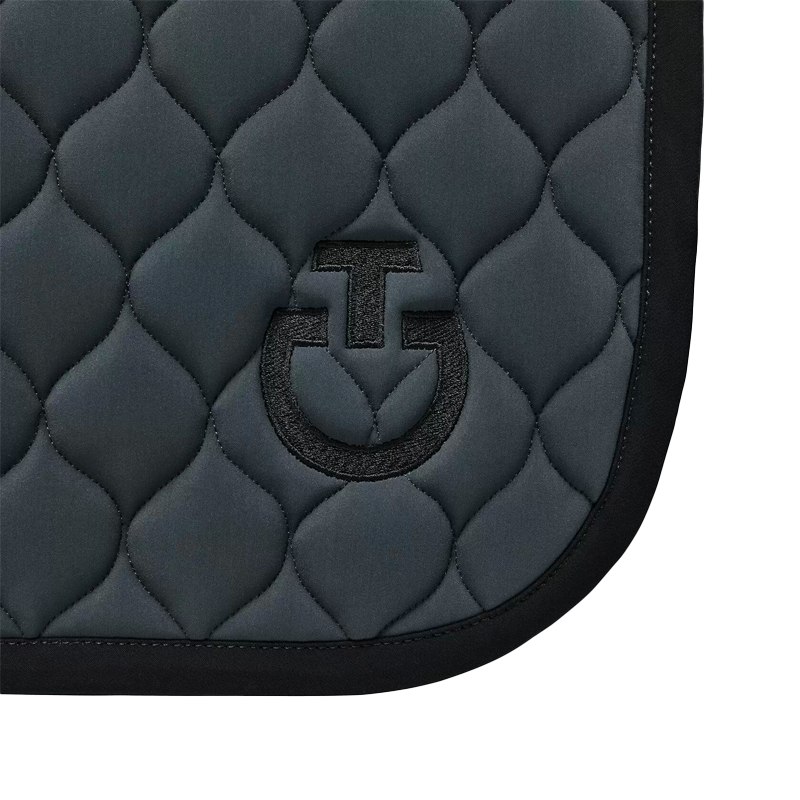 Cavalleria Toscana - Tapis de dressage Circular Quilted Jersey gris sombre | - Ohlala