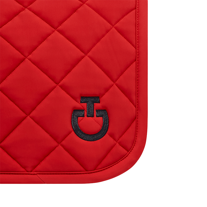 Cavalleria Toscana - Tapis de dressage Glitter rouge coquelicot | - Ohlala