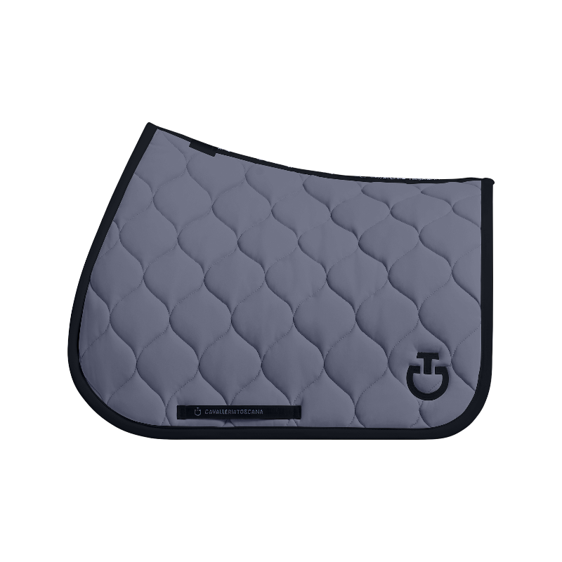 Cavalleria Toscana - Tapis de selle New Circular Quilted Jersey gris anthracite | - Ohlala