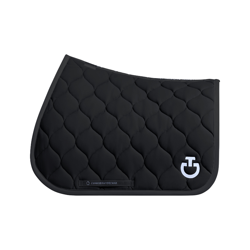 Cavalleria Toscana - Tapis de selle New Circular Quilted Jersey noir | - Ohlala