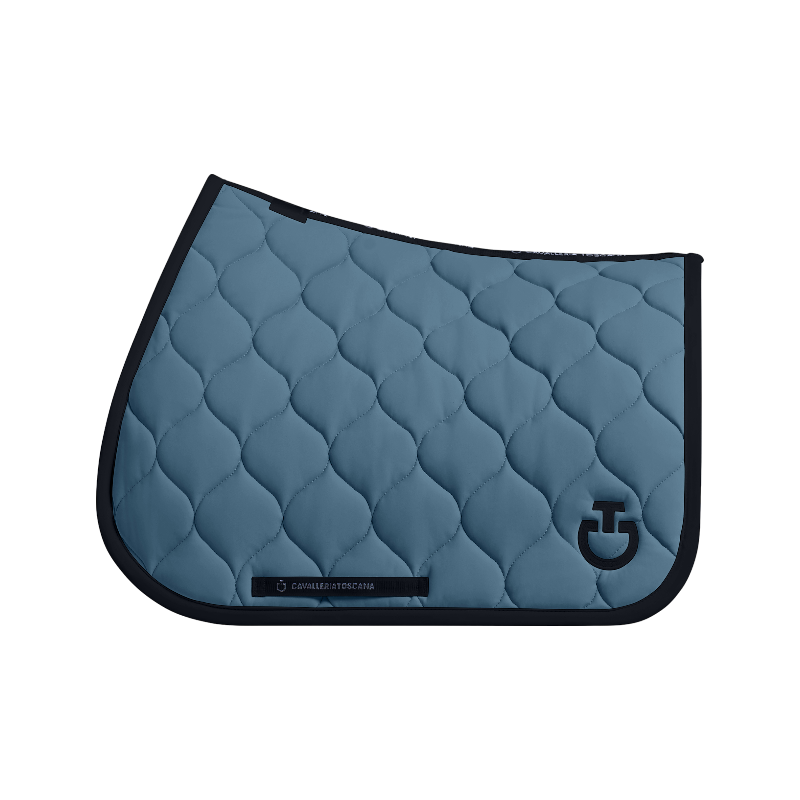 Cavalleria Toscana - Tapis de selle New Circular Quilted Jersey peacook green | - Ohlala