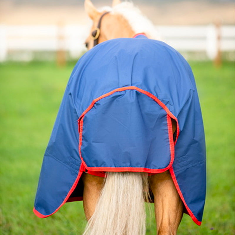 Horseware - Couverture d'extérieur imperméable Mio T/O Lite bleu/ rouge 0g | - Ohlala