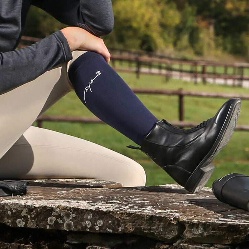 Dyon - Chaussettes d'équitation bleu (x2) | - Ohlala