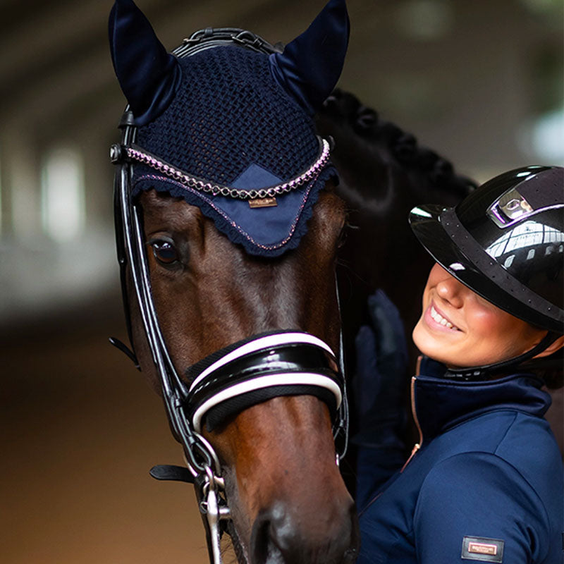 Equestrian Stockholm - Bonnet chevaux Lagoon Blush | - Ohlala