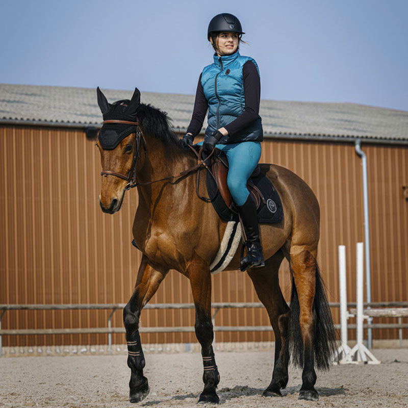 Equithème - Pantalon d'équitation femme Queen turquoise | - Ohlala