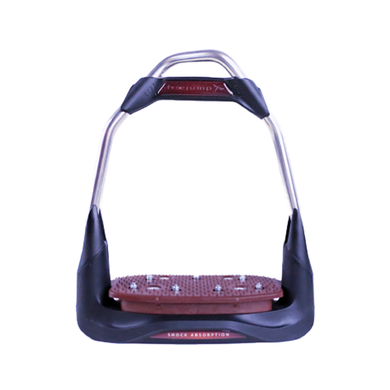 Freejump - Étriers Air's choco plancher plat / oeil orienté / noir / noir | - Ohlala