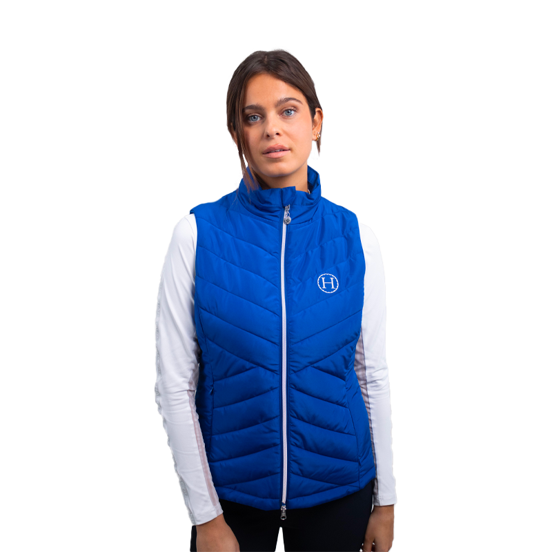 Harcour - Gilet sans manches femme Rider Bellara bleu électrique | - Ohlala