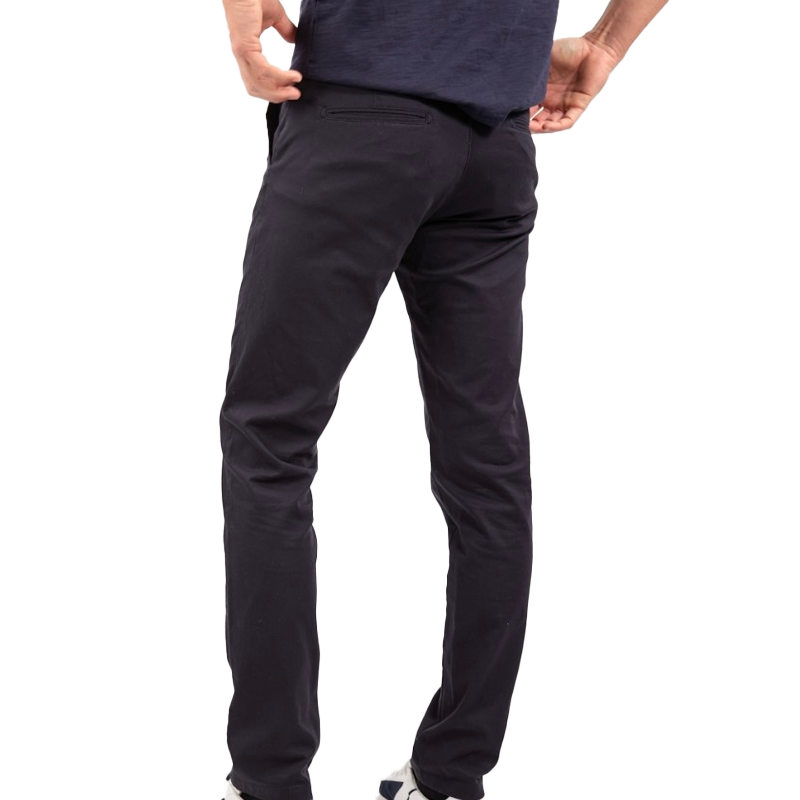 Harcour - Pantalon chino casual homme Brandie marine | - Ohlala