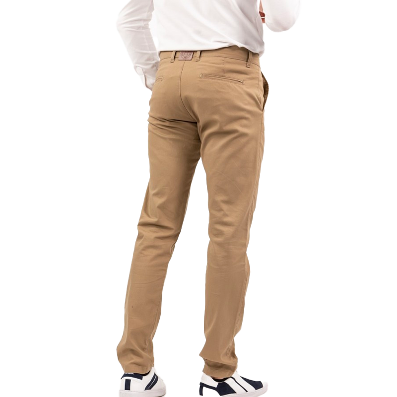 Harcour - Pantalon chino casual homme Brandie taupe | - Ohlala