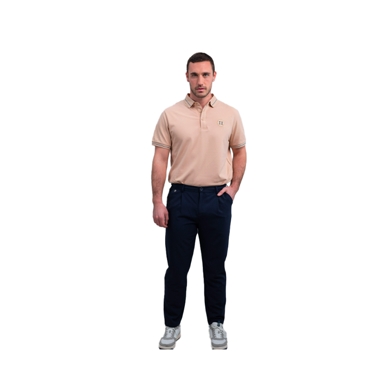 Harcour - Pantalon chino homme Bruno marine | - Ohlala