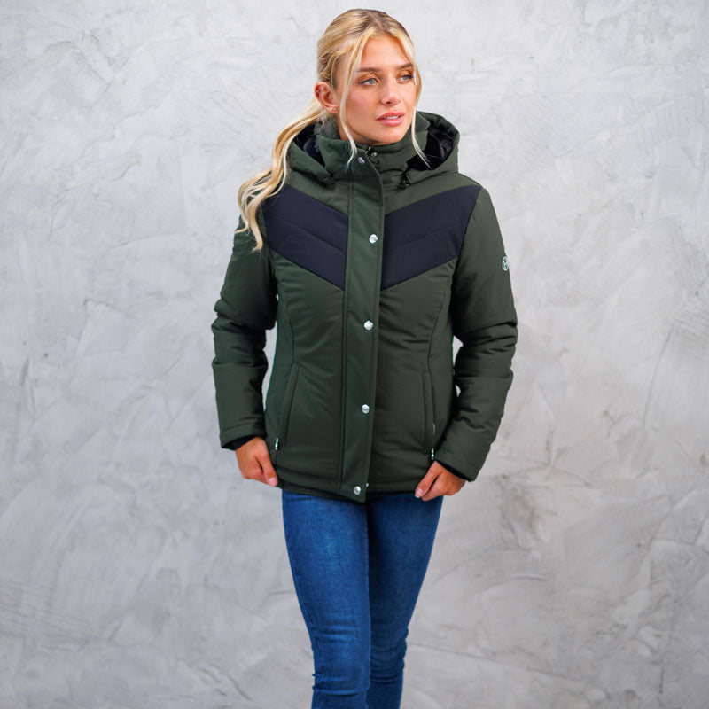 Harcour - Parka femme Jarnac kaki | - Ohlala