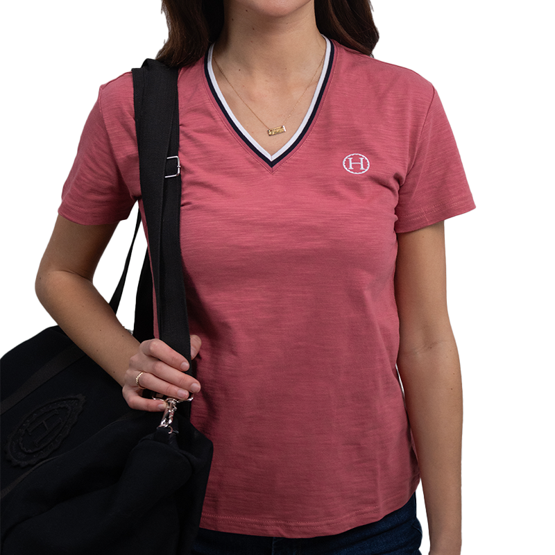 Harcour - T-shirt manches courtes femme Telav vieux rose | - Ohlala