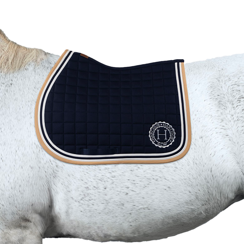 Harcour - Tapis de selle Soft marine et sable | - Ohlala