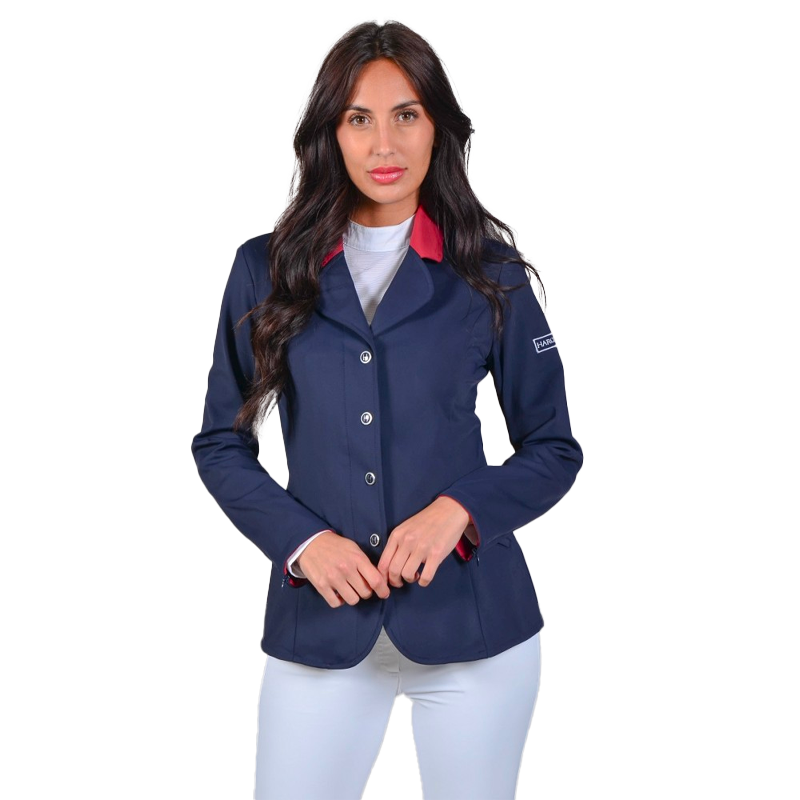 Harcour - Veste de concours femme French team marine | - Ohlala