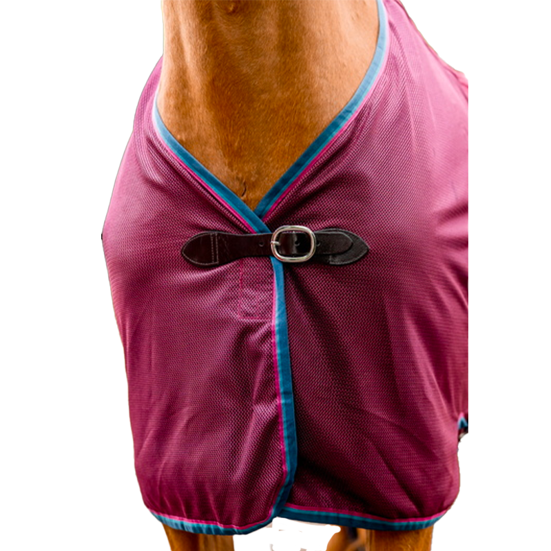 Horseware - Chemise de transport Rambo Travel Series bordeaux/ beige/ marine | - Ohlala