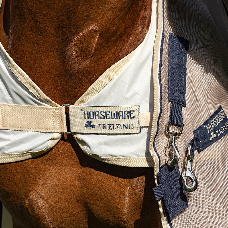 Horseware - Doublure imperméable pour couverture anti-mouches blanche | - Ohlala