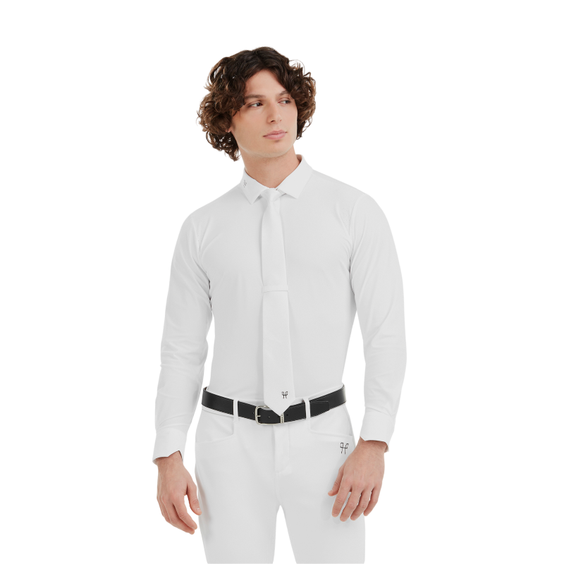 Horse Pilot - Cravate pour cavalier Rider blanc 2.0 | - Ohlala