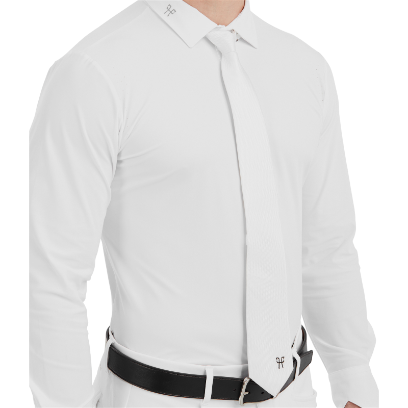 Horse Pilot - Cravate pour cavalier Rider blanc 2.0 | - Ohlala