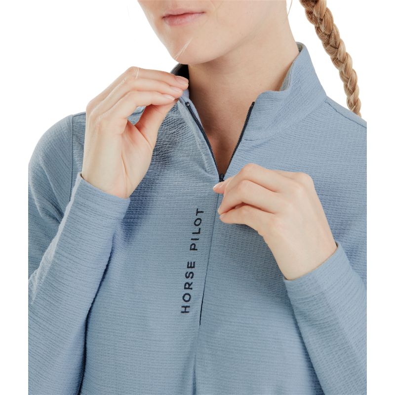 Horse Pilot - Baselayer femme manches longues Suntech ashley blue | - Ohlala